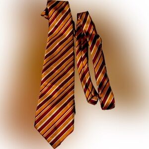 Striped Orange and Purple Men's Tie